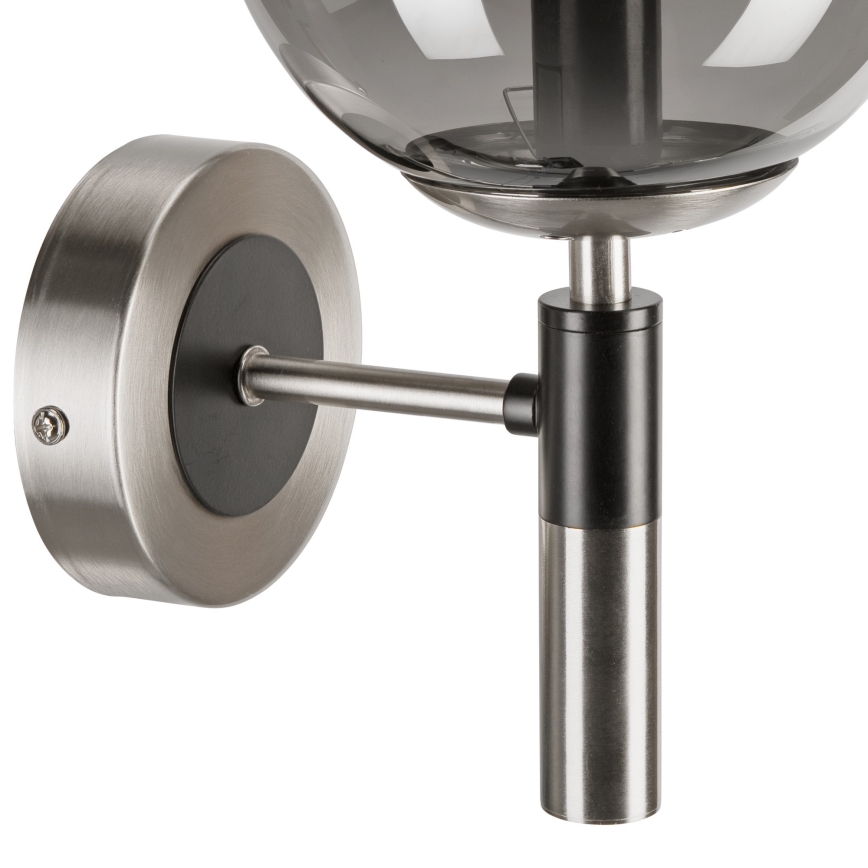 Fali lámpa ROLLO 1xE14/5W/230V matt króm/füstös