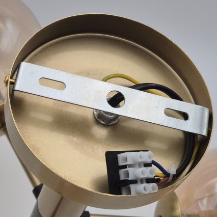 Fali lámpa ROLLO 1xG9/5W/230V arany/füstös bézs