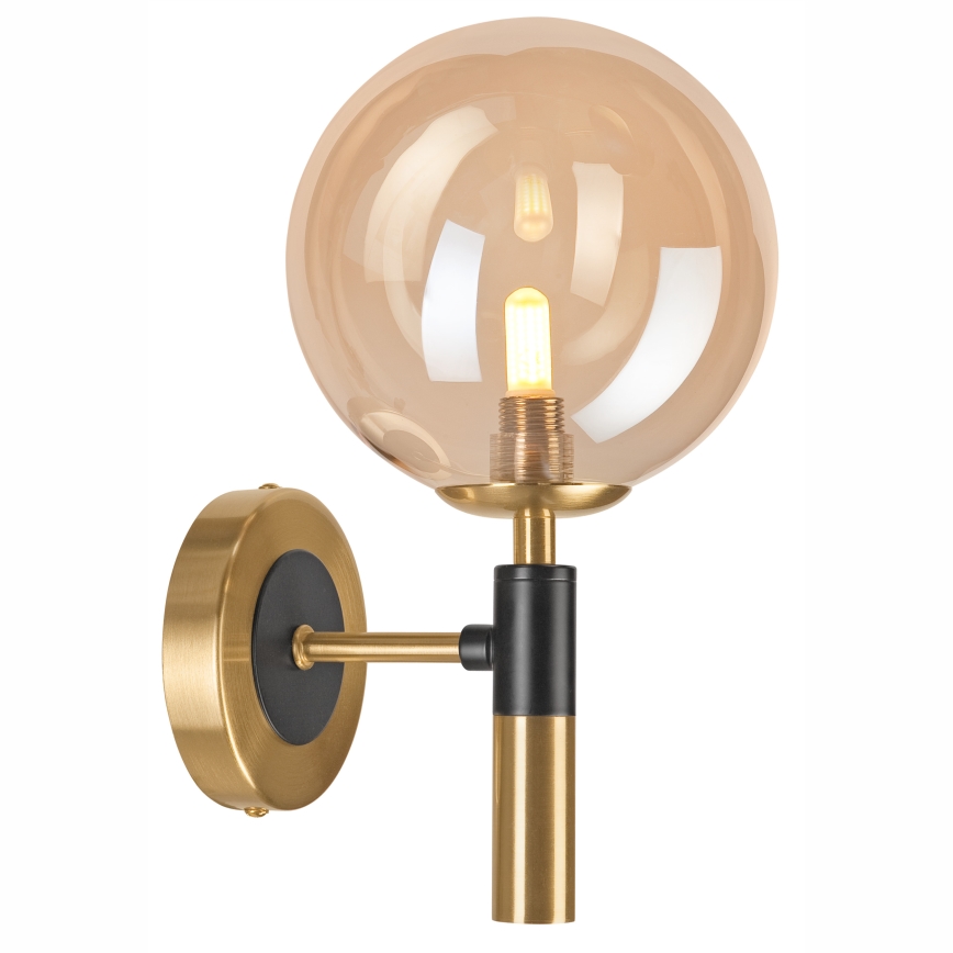 Fali lámpa ROLLO 1xG9/5W/230V arany/füstös bézs