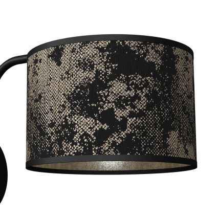 Fali lámpa SATINO 1xE27/60W/230V fekete/arany