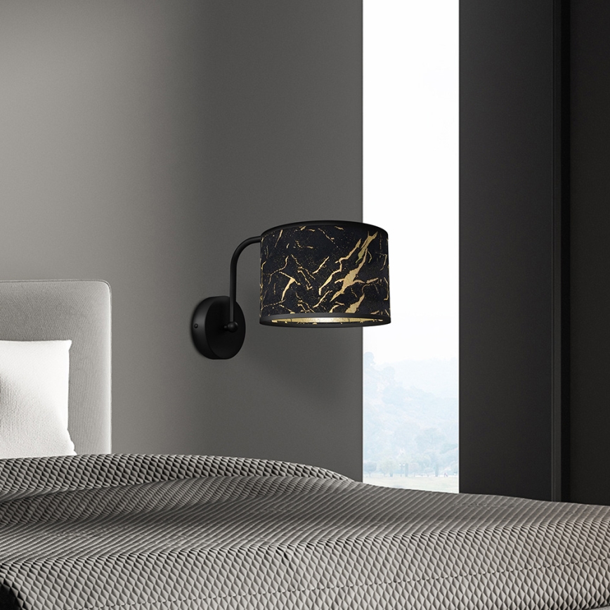 Fali lámpa SENSO 1xE27/60W/230V fekete