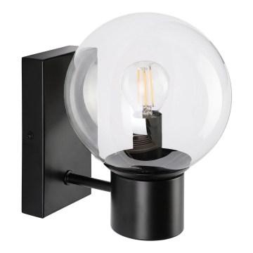 Fali lámpa SFERIO 1xE14/5W/230V fekete/átlátszó