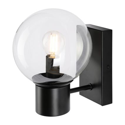 Fali lámpa SFERIO 1xE14/5W/230V fekete/átlátszó