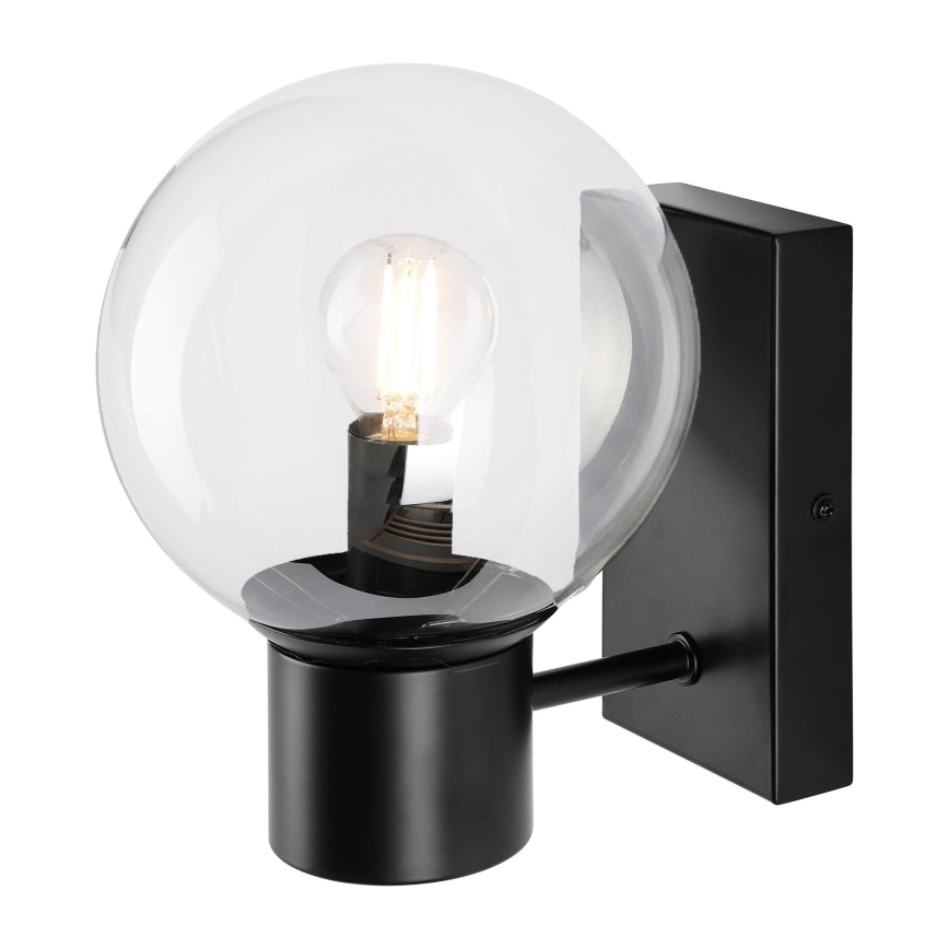 Fali lámpa SFERIO 1xE14/5W/230V fekete/átlátszó