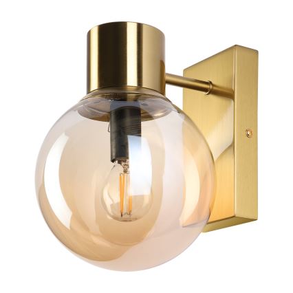 Fali lámpa SFERIO 1xE14/5W/230V sárgaréz/füstös bézs