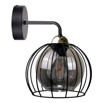 Fali lámpa SOLO BLACK 1xE27/60W/230V fekete/arany