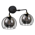 Fali lámpa SOLO BLACK 2xE27/60W/230V fekete/arany