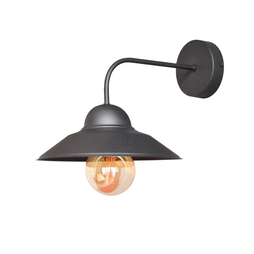 Fali lámpa SORAPIS 1xE27/15W/230V fekete
