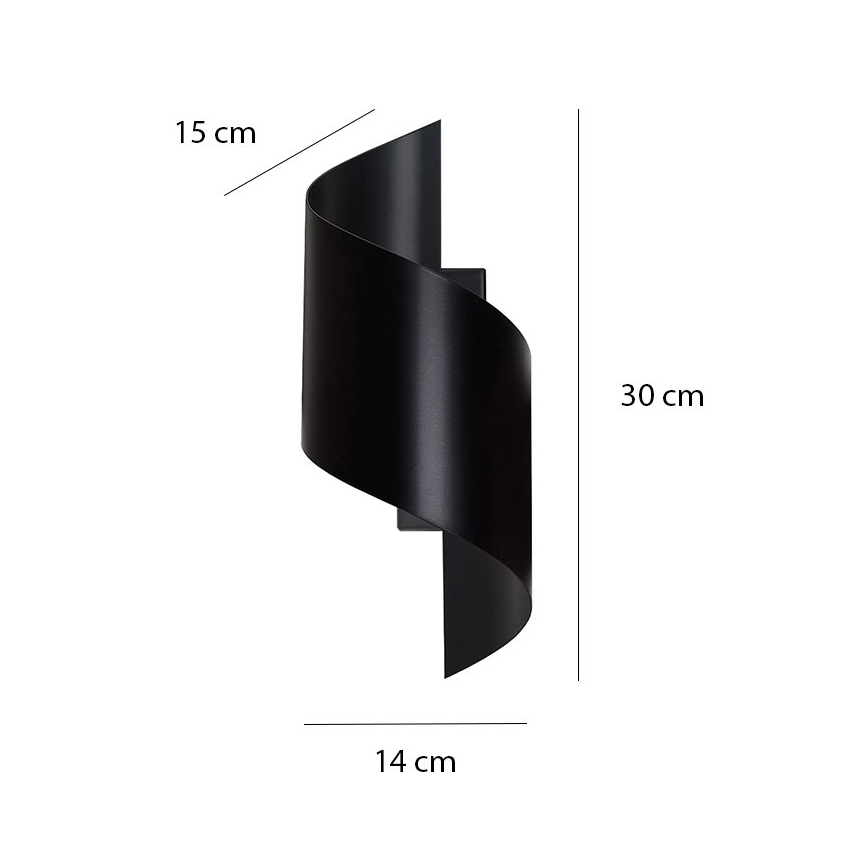 Fali lámpa SPINER 1xG9/8W/230V fekete