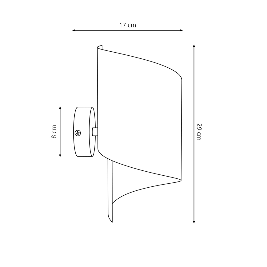Fali lámpa SPIRAL 1xG9/8W/230V fekete