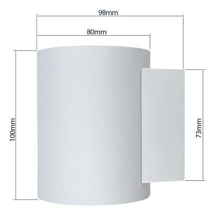 Fali lámpa SQUALLA TUBA 1xG9/50W/230V fehér/arany