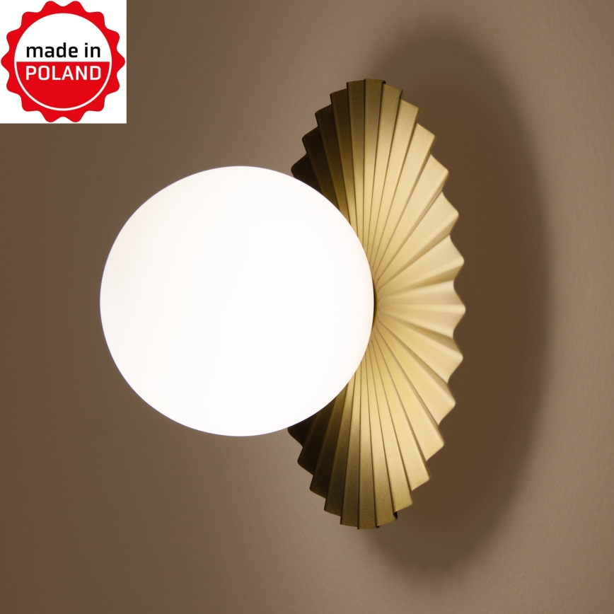 Fali lámpa SUNPLISS 1x G9/10W/230V, Ø 20 cm, arany/krém