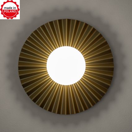 Fali lámpa SUNPLISS 1xG9/10W/230V Ø 30 cm arany/krémszínű