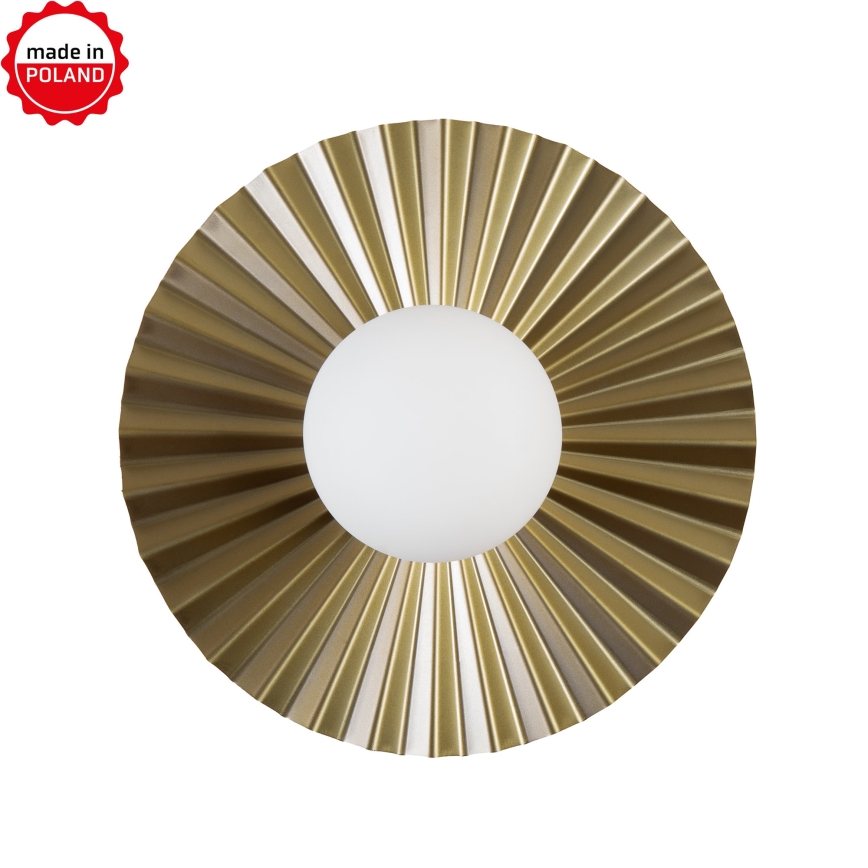Fali lámpa SUNPLISS 1xG9/10W/230V Ø 30 cm arany/krémszínű