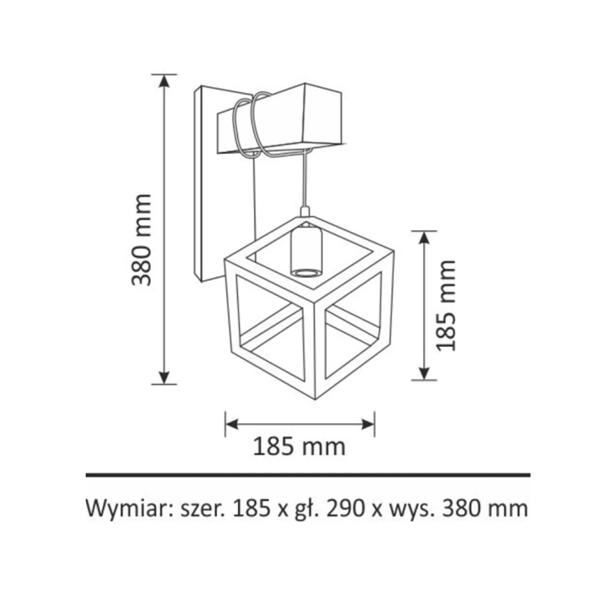 Fali lámpa SWEDEN 1xE27/20W/230V