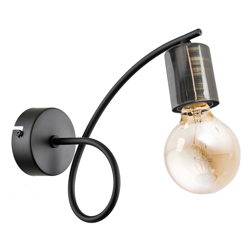 Fali lámpa TANGO 1xE27/15W/230V fekete