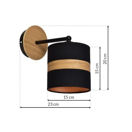 Fali lámpa TERRA 1xE27/60W/230V