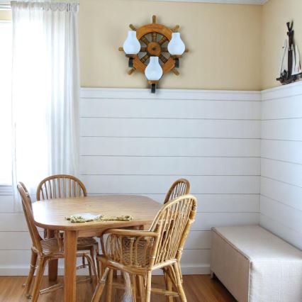 Fali lámpa TIMONA 3xE14/40W/230V bükkfa