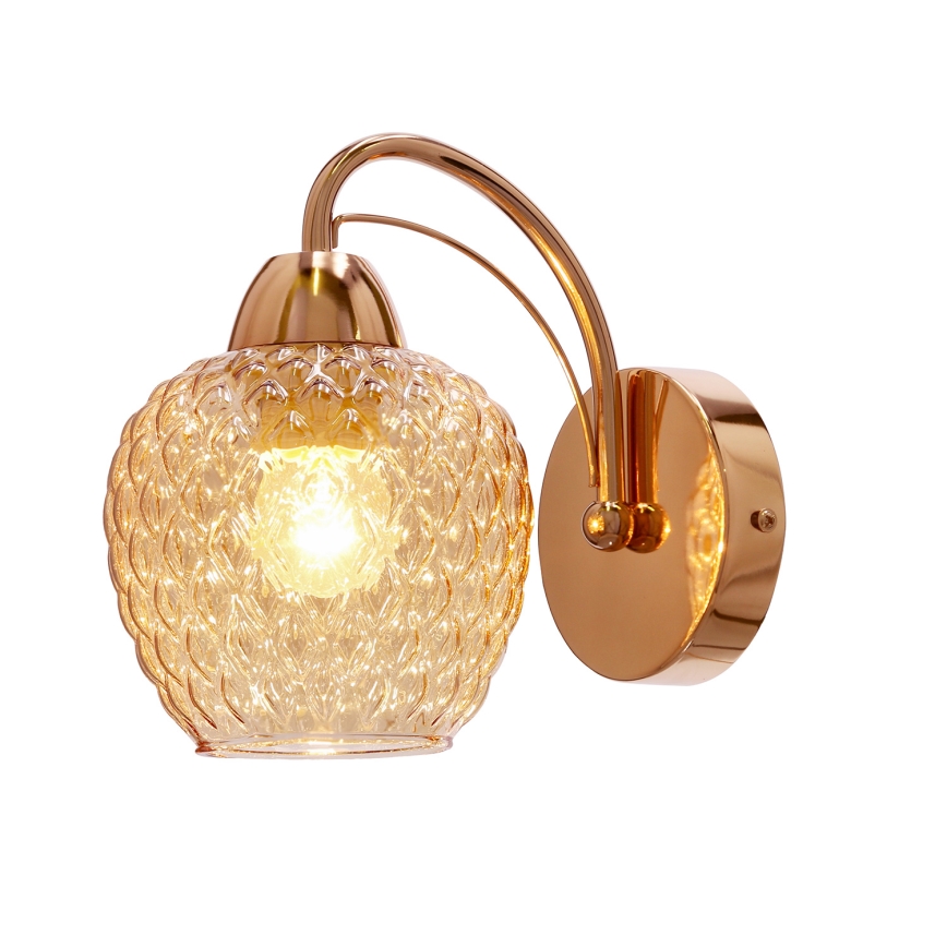 Fali lámpa TOBIAS 1xE27/40W/230V Rózsaarany