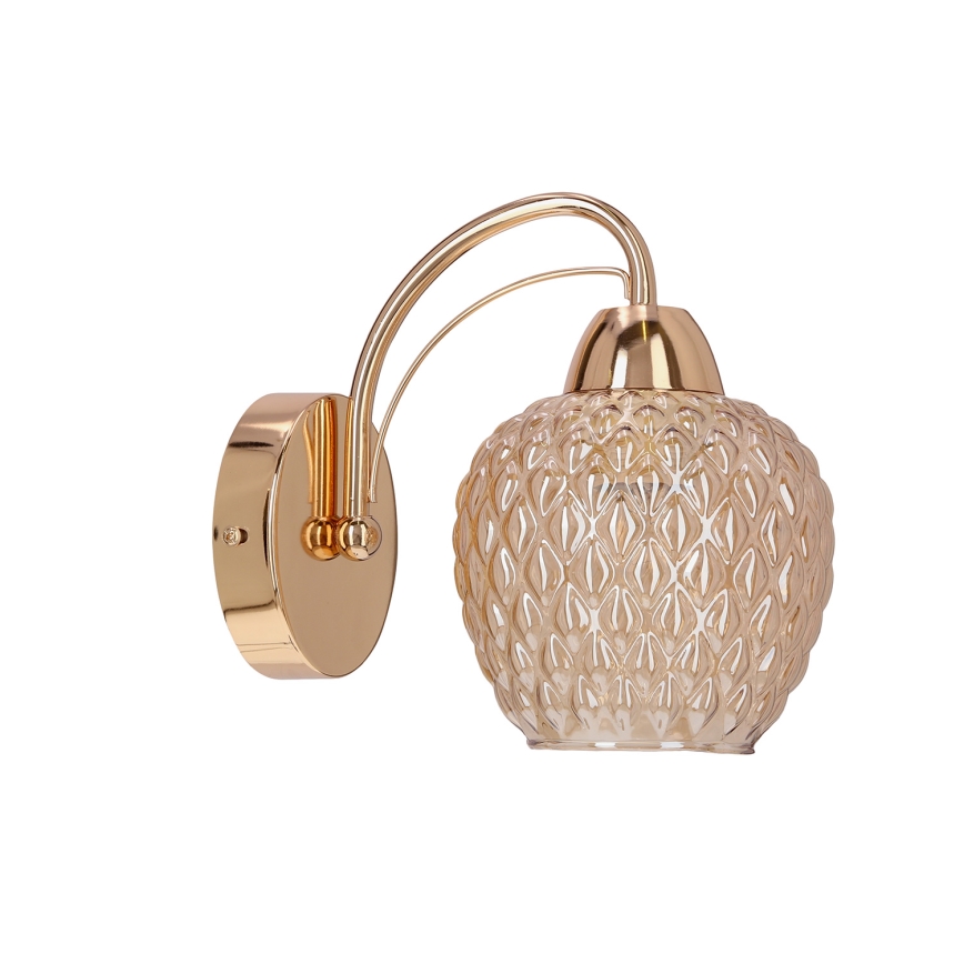 Fali lámpa TOBIAS 1xE27/40W/230V Rózsaarany