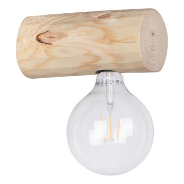 Fali lámpa TRABO 1xE27/25W/230V fenyő