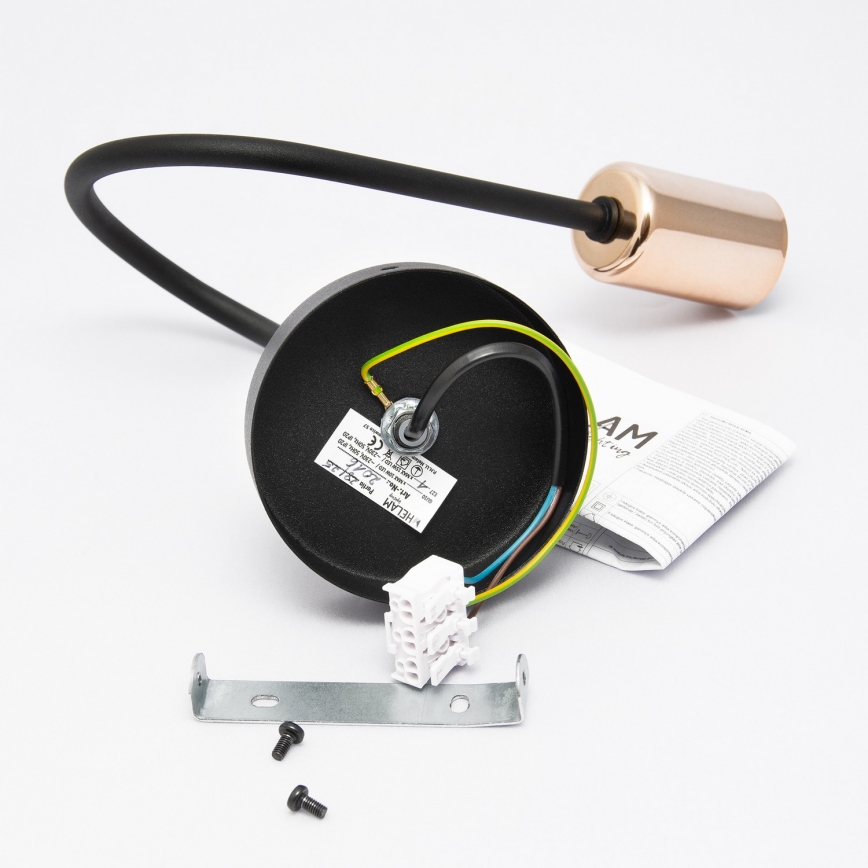 Fali lámpa TUBE 1xE27/15W/230V fekete