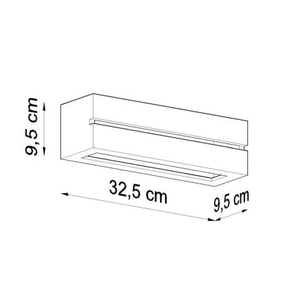 Fali lámpa VEGA LINE 1xE27/60W/230V fehér