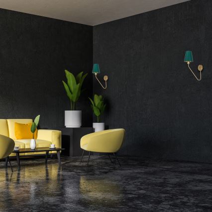 Fali lámpa VICTORIA 1xE27/60W/230V zöld