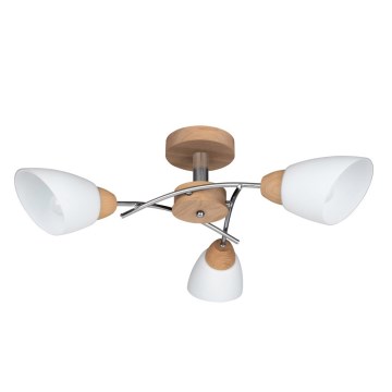 Fali lámpa VILETTA 3xE27/60W/230V tölgy