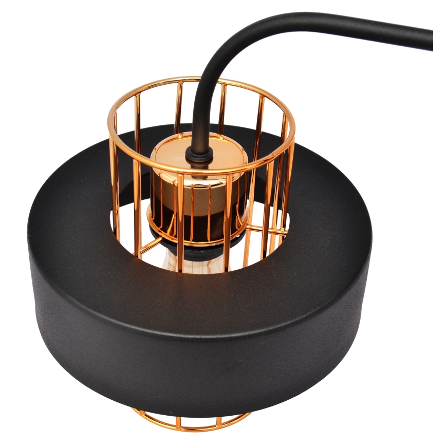 Fali lámpa VOLTA 1xE27/15W/230V 34 cm fekete/arany