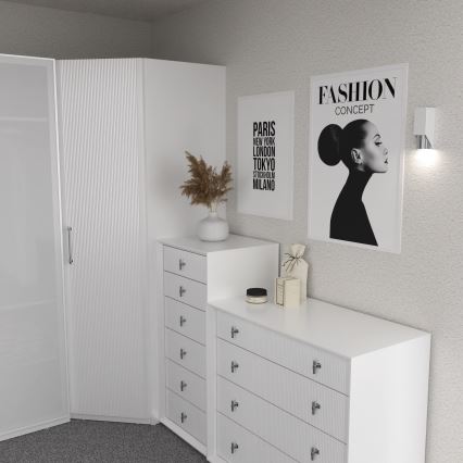 Fali lámpa WALL 1xGU10/8W/230V fehér/fényes króm