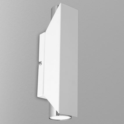 Fali lámpa WALL 2xGU10/8W/230V fehér/fényes króm