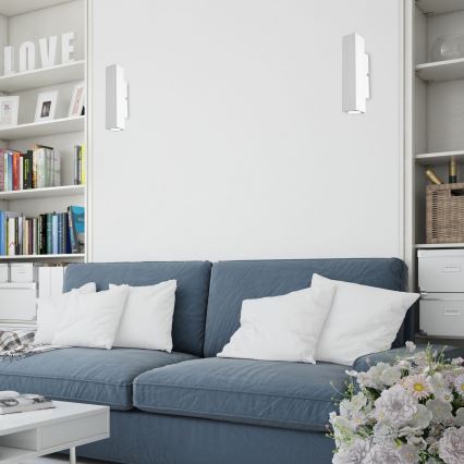 Fali lámpa WALL 2xGU10/8W/230V fehér