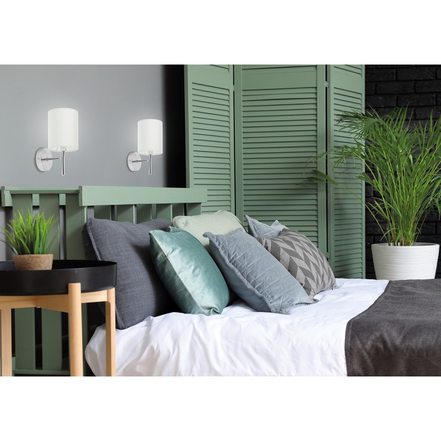 Fali lámpa YAN 1xE14/40W/230V króm