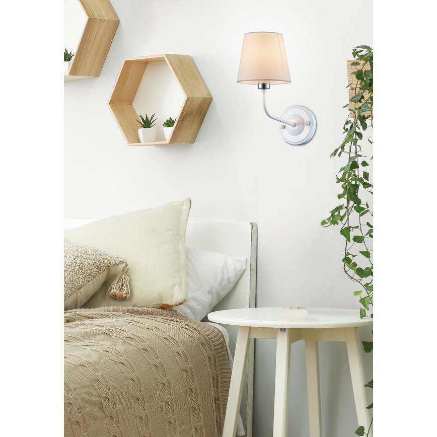 Fali lámpa YORK 1xE14/60W/230V fehér