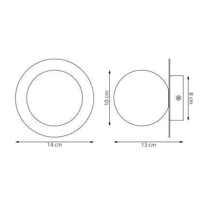 Fali lámpatest AMERICANA 1xG9/8W/230V szürke