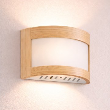 Fali lámpatest ELODIE 1xE27/60W/230V bükk