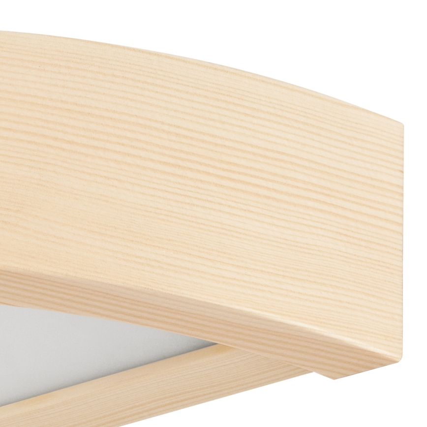 Fali lámpatest NATURAL 1xE27/60W/230V fenyő/bézs