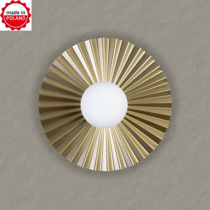 Fali lámpatest SUNPLISS 1xG9/10W/230V átm. 35 cm arany/krém