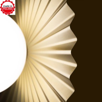 Fali lámpatest SUNPLISS 1xG9/10W/230V átm. 35 cm arany/krém