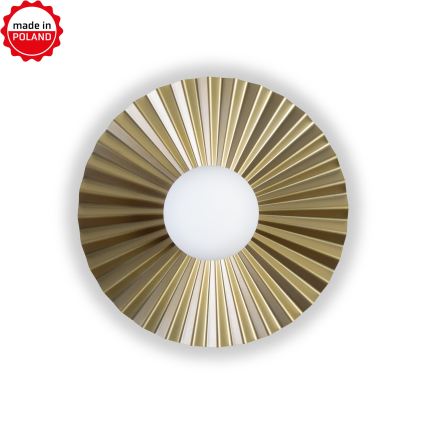 Fali lámpatest SUNPLISS 1xG9/10W/230V átm. 35 cm arany/krém