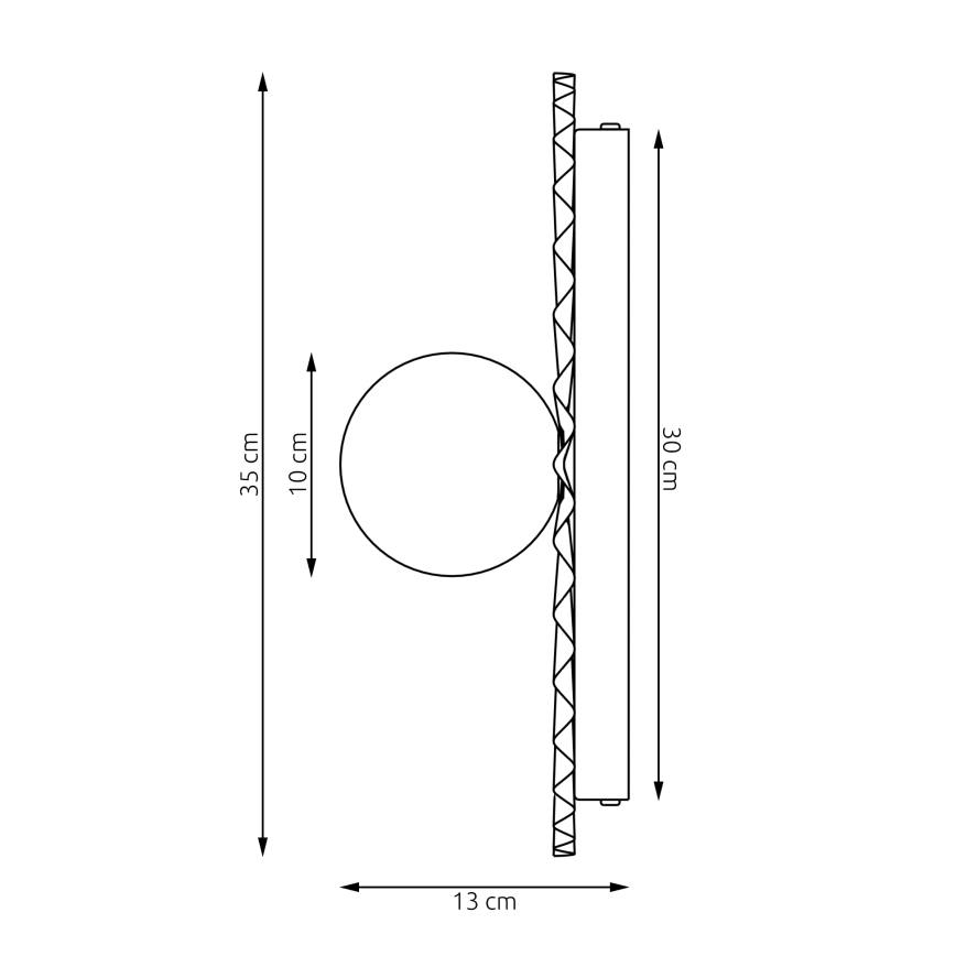Fali lámpatest UMBRA 1xG9/8W/230V bézs