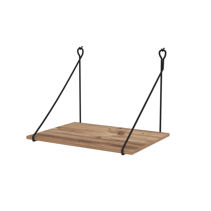 Fali munkapad TUNA 50x70 cm barna/fekete