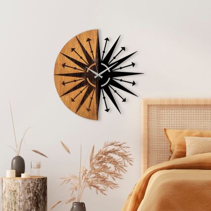 Fali óra átmérője 56 cm 1xAA fa/fém