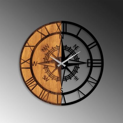 Fali óra átmérője 56 cm 1xAA fa/fém