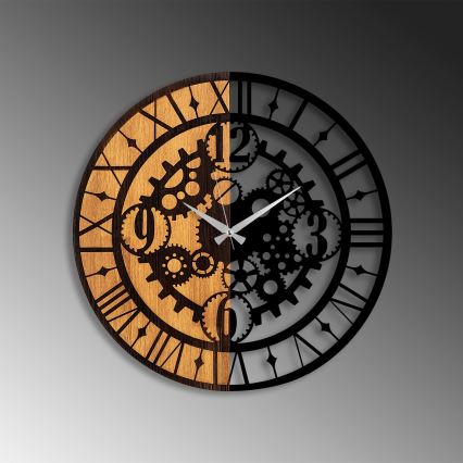 Fali óra átmérője 56 cm 1xAA fa/fém