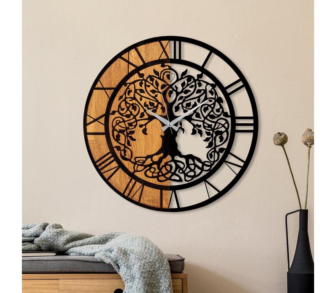 Fali óra 56 cm átmérő, 1xAA, fa/fém kivitel 539TNL1164
