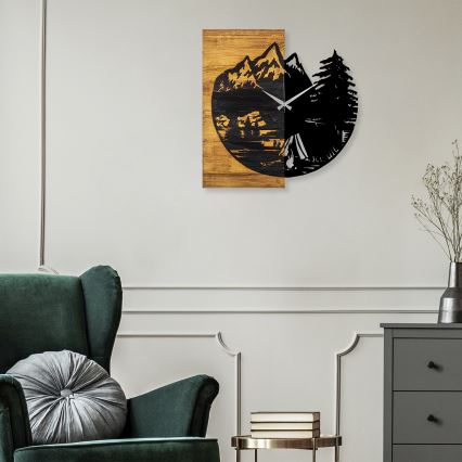 Fali óra 56x58 cm 1xAA fa/fém