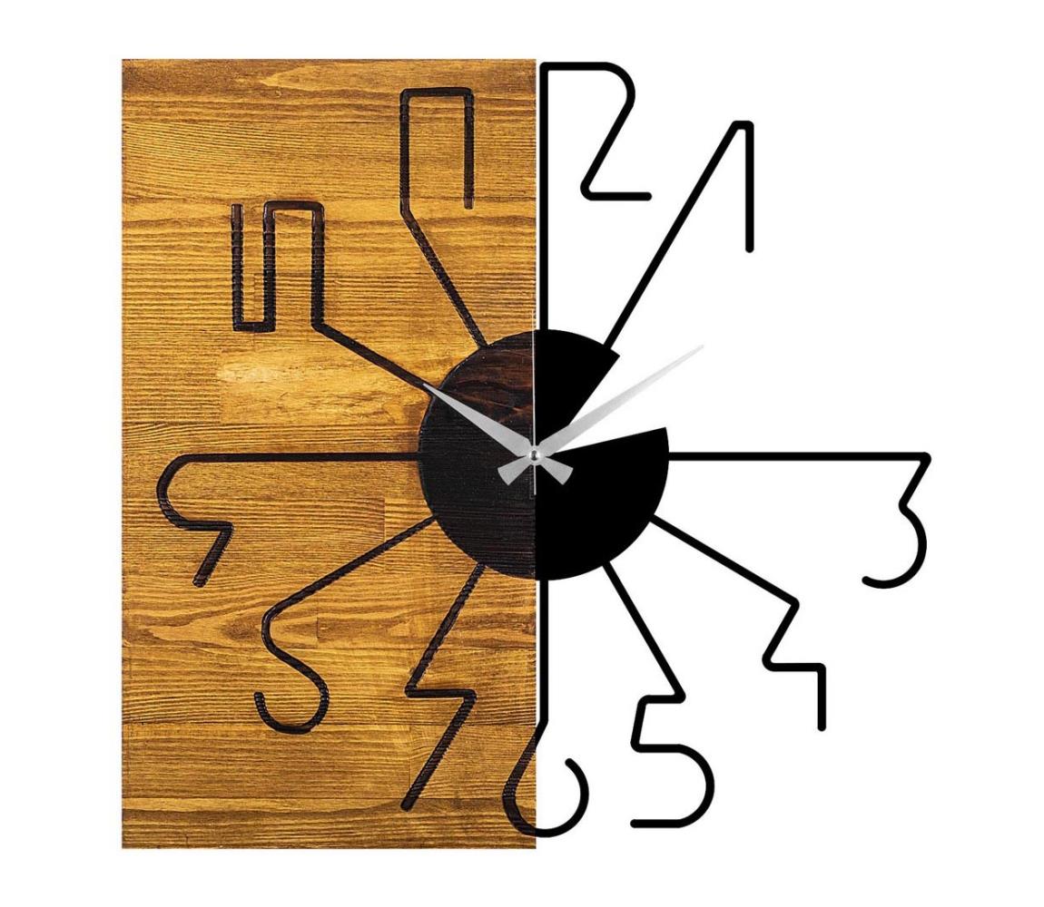 Fali óra 58 cm, 1xAA, fa/fém 539TNL1129