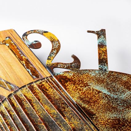 Fali óra 58x58 cm 1xAA fa/fém